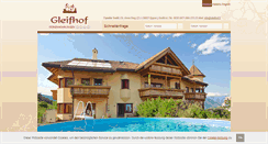 Desktop Screenshot of gleifhof.it